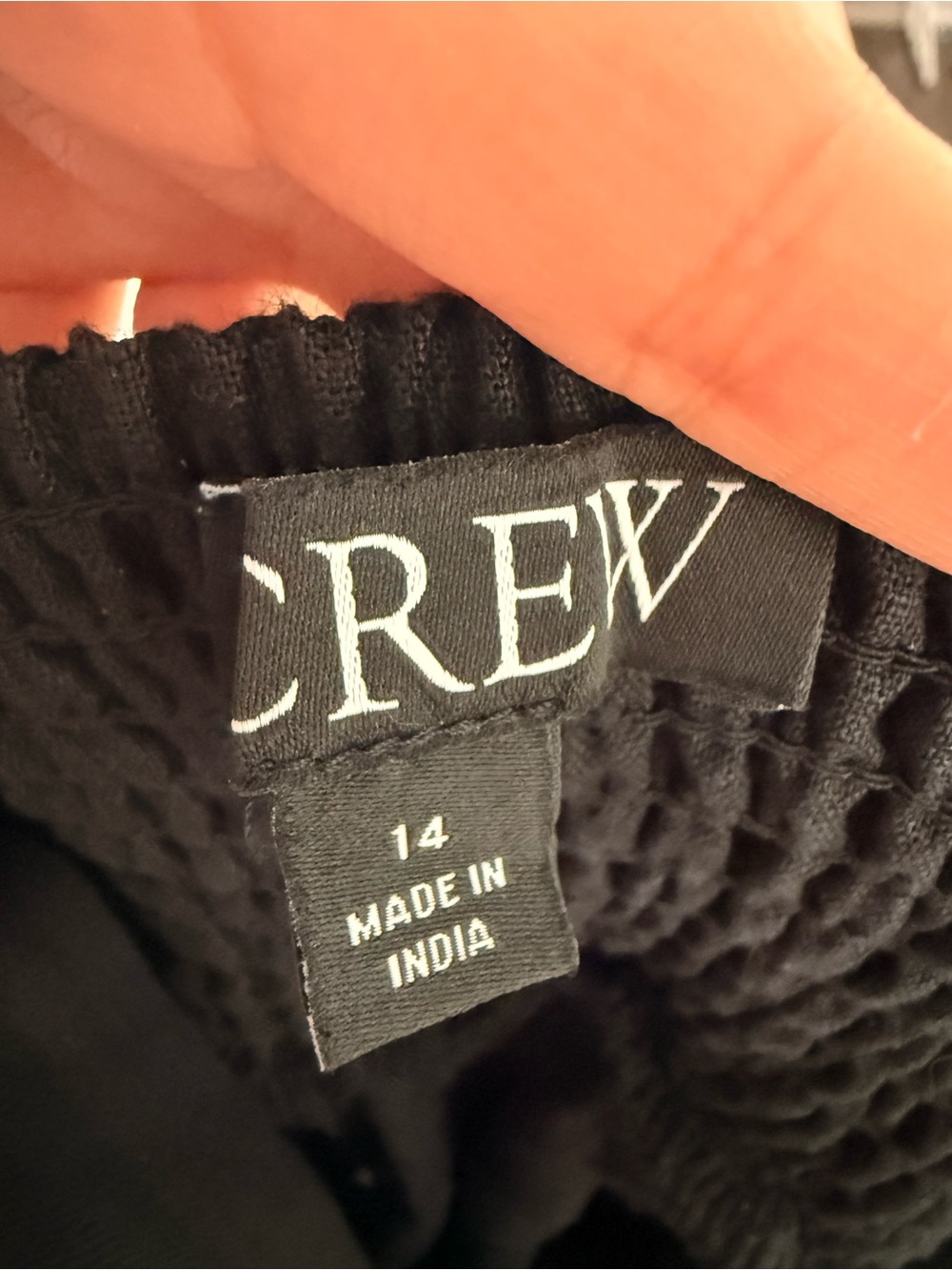 J. Crew Black Squareneck midi dress in linen size 14 - Picture 6 of 6